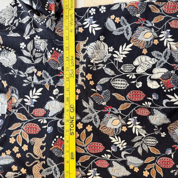 Chico's Navy Print Knit Top, Size Medium‎ - Picture 7 of 7